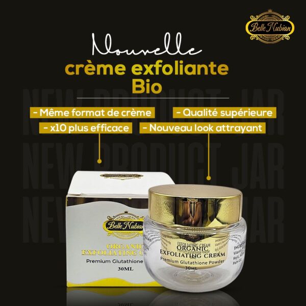 Crème Exfoliante Bio avec SPF (pour les taches brunes et les coups de soleil)